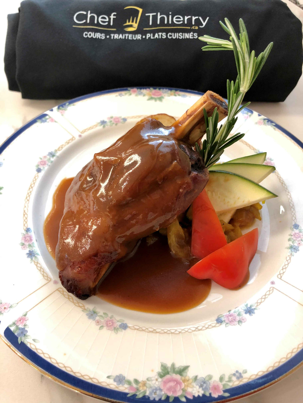 Jarret d'agneau sauce navarin