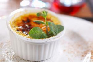 Crème brûlée au café