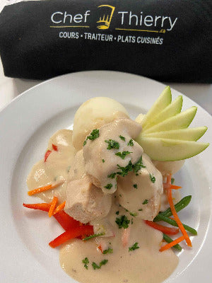Poulet crémeux aux pommes
